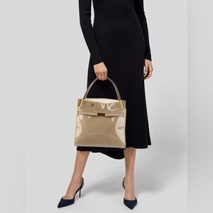 NWOT Tory Burch Lee Radziwill Raincoat Double Bag Satchel